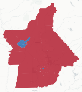Butte Prop 50 result map