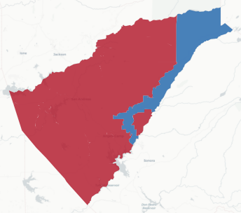 Calaveras Prop 50 result map