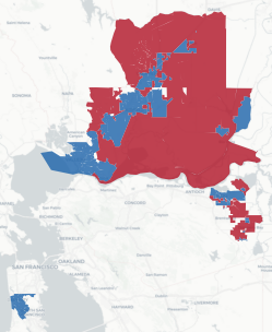 AD-11 Prop 50 result map