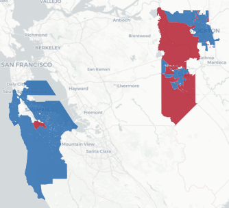 AD-13 Prop 50 result map