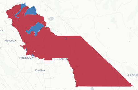 AD-8 Prop 50 result map