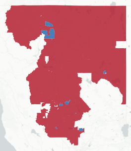 CD-1 Prop 50 result map