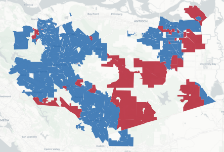 CD-10 Prop 50 result map