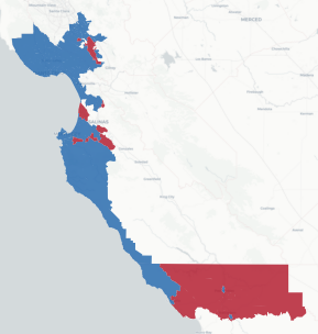 CD-19 Prop 50 result map