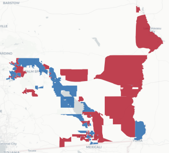 CD-25 Prop 50 result map