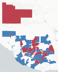 CD-26 Prop 50 result map