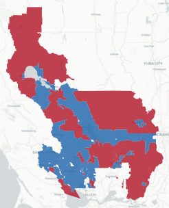 CD-4 Prop 50 result map