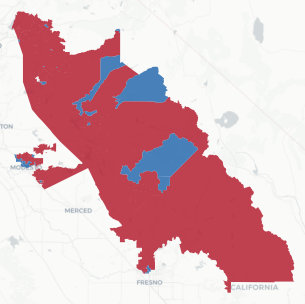 CD-5 Prop 50 result map