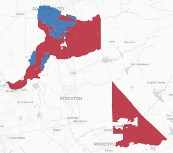 CD-7 Prop 50 result map