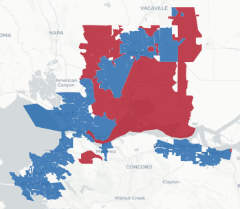 CD-8 Prop 50 result map