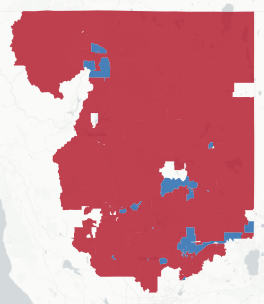 SD-1 Prop 50 result map