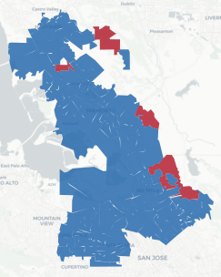 SD-10 Prop 50 result map