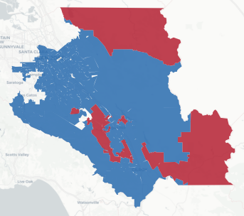 SD-15 Prop 50 result map