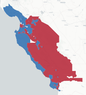 SD-17 Prop 50 result map