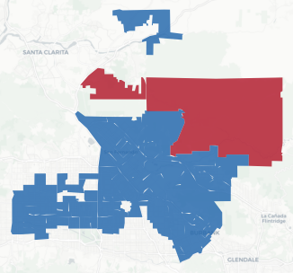 SD-20 Prop 50 result map
