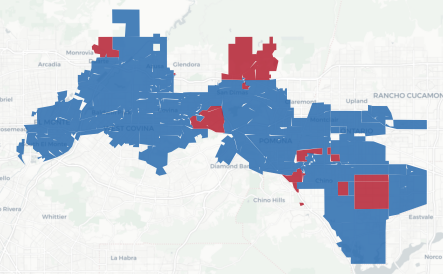 SD-22 Prop 50 result map