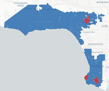 SD-24 Prop 50 result map