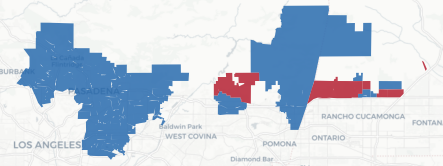 SD-25 Prop 50 result map
