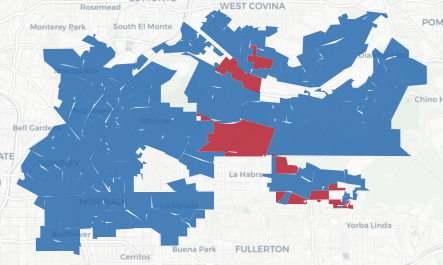 SD-30 Prop 50 result map