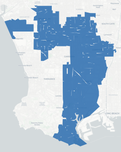 SD-35 Prop 50 result map