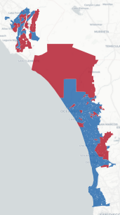 SD-38 Prop 50 result map