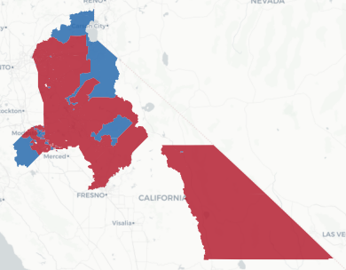 SD-4 Prop 50 result map