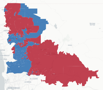 SD-40 Prop 50 result map