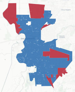 SD-8 Prop 50 result map