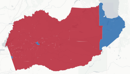 El Dorado Prop 50 result map