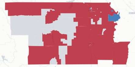 Glenn Prop 50 result map