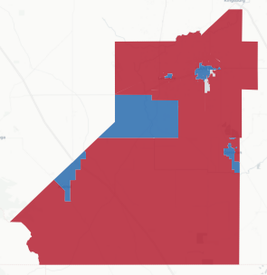 Kings Prop 50 result map