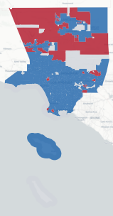 Los Angeles Prop 50 result map