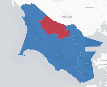 Marin Prop 50 result map