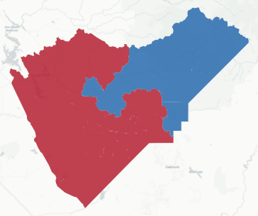 Mariposa Prop 50 result map