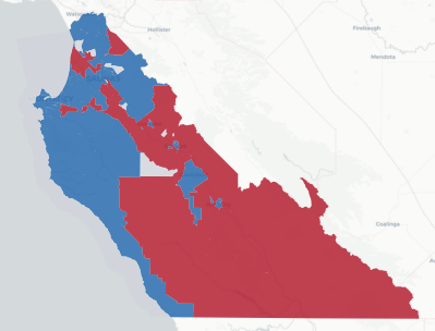 Monterey Prop 50 result map