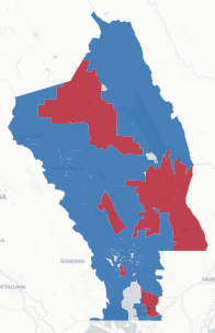 Napa Prop 50 result map