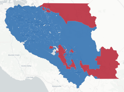 Santa Clara Prop 50 result map