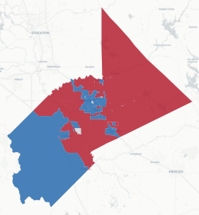 Stanislaus Prop 50 result map