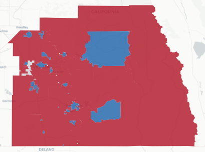 Tulare Prop 50 result map