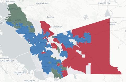 Alameda County precinct map
