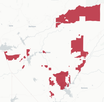 Calaveras County precinct map