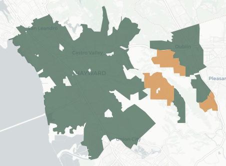 State Assembly District 20 results map