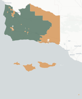 State Assembly District 37 results map