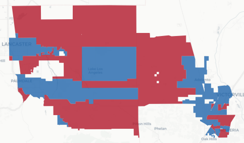 State Assembly District 39 results map