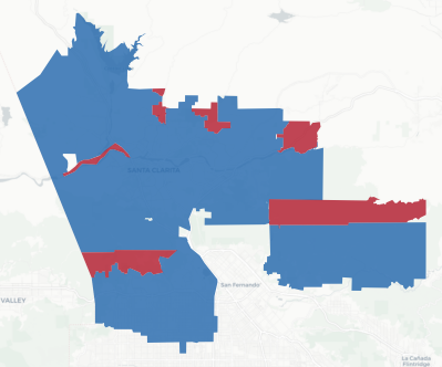 State Assembly District 40 results map