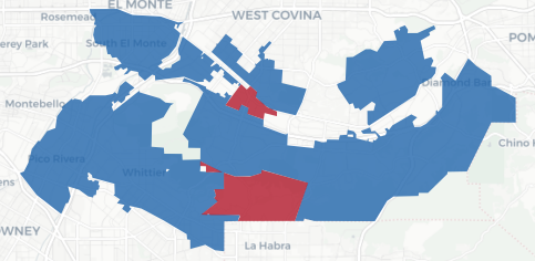 State Assembly District 56 results map