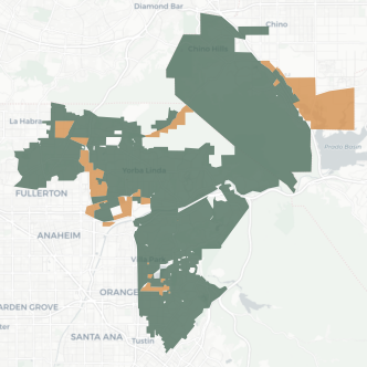 State Assembly District 59 results map