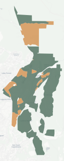 State Assembly District 71 results map