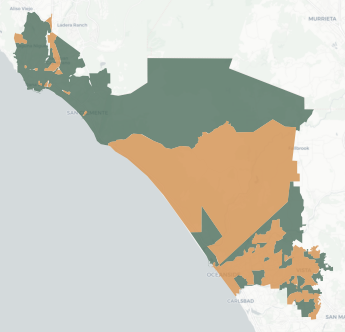 State Assembly District 74 results map