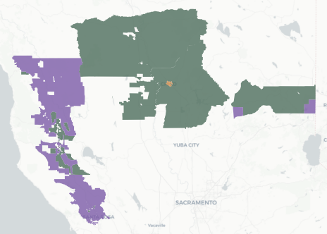 Congressional District 1 results map